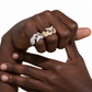 Baguette Color CZ Owl Ring
