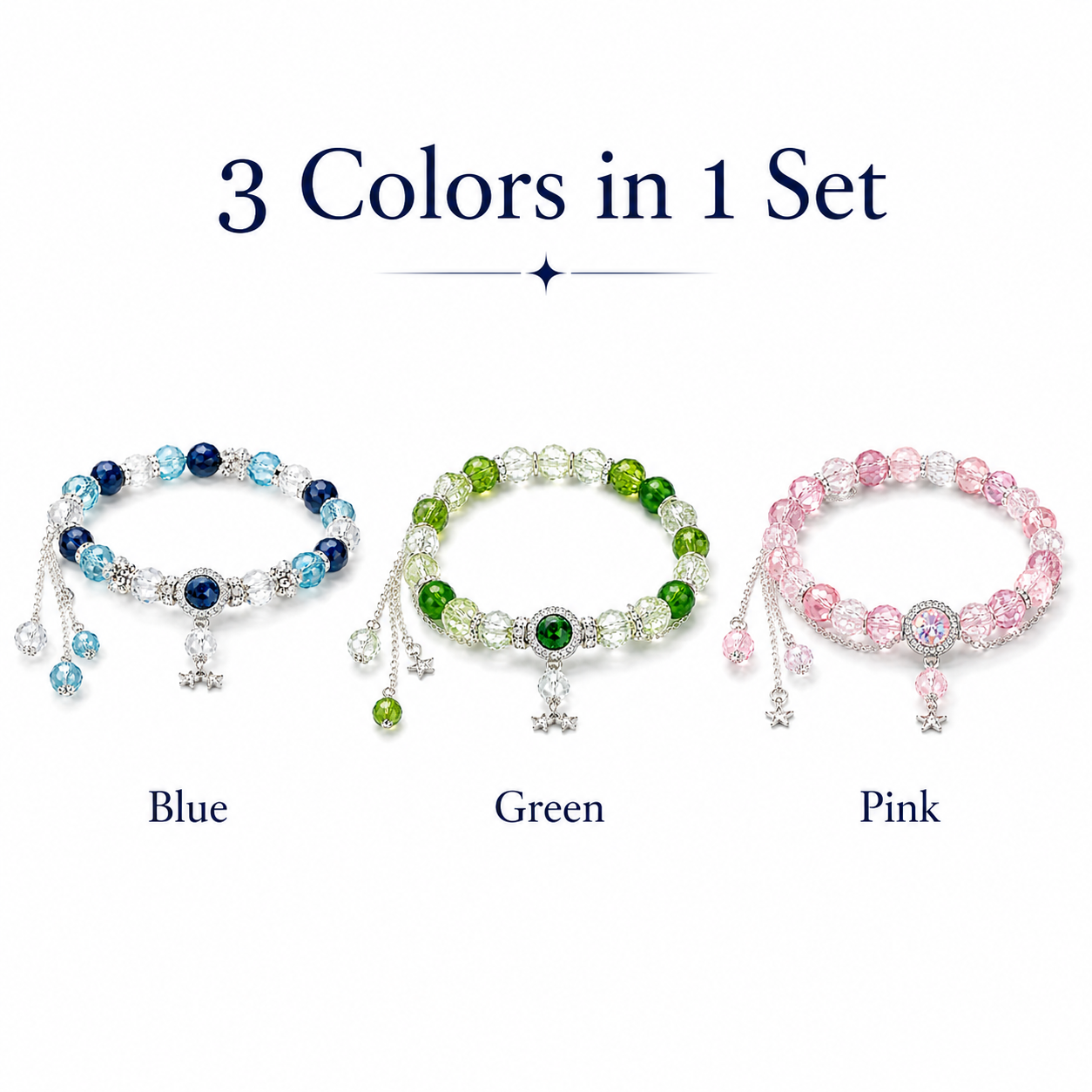 Sparkling Crystal Charm Bracelet