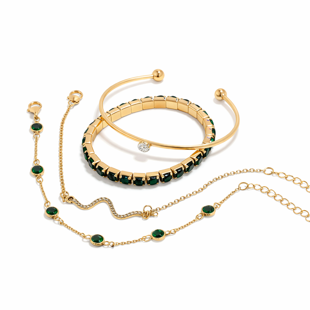 Crystal Bracelet Set