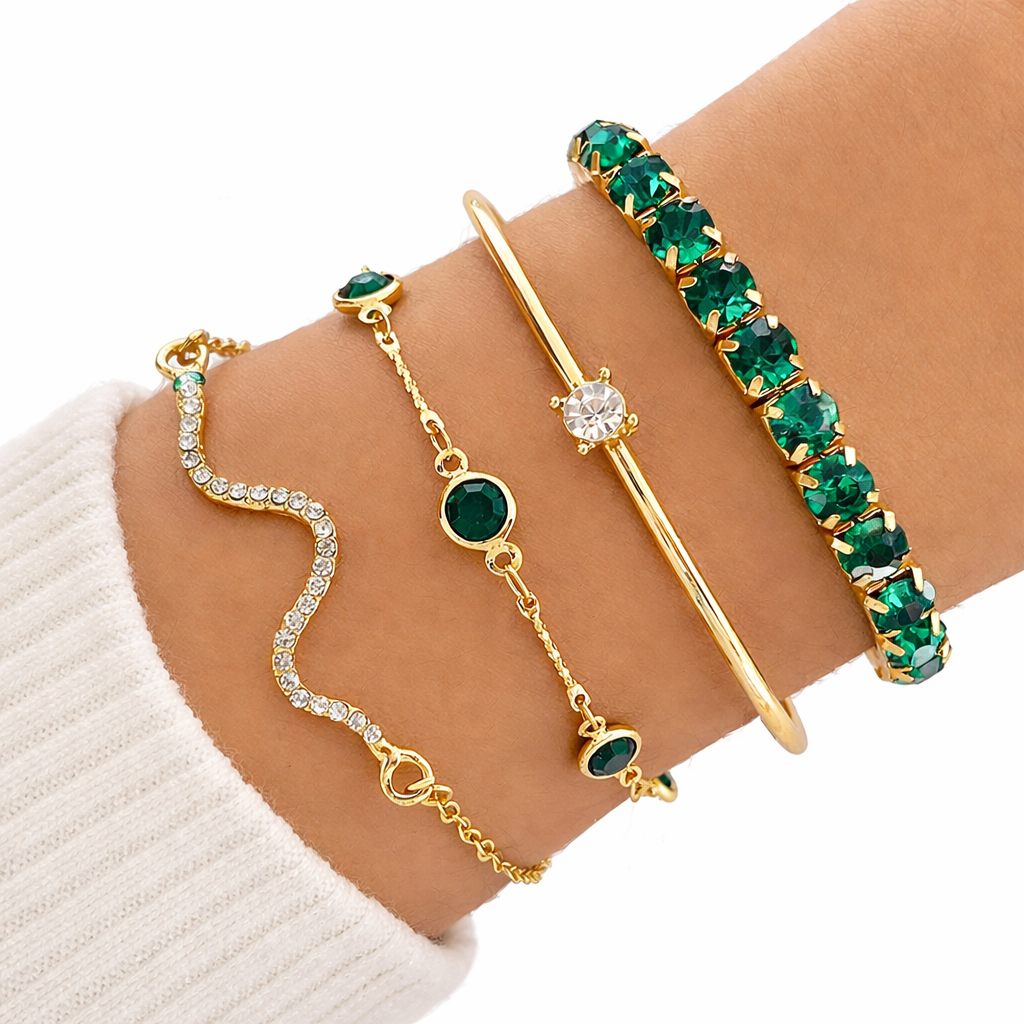Crystal Bracelet Set