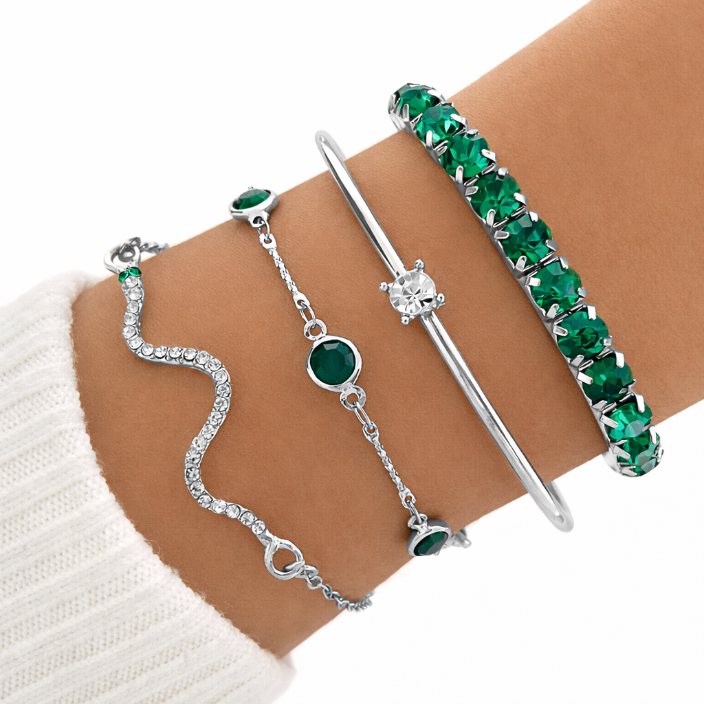 Crystal Bracelet Set