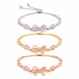 Zircon Butterfly Pink Bracelet
