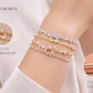 Zircon Butterfly Pink Bracelet