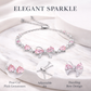 Zircon Butterfly Pink Bracelet