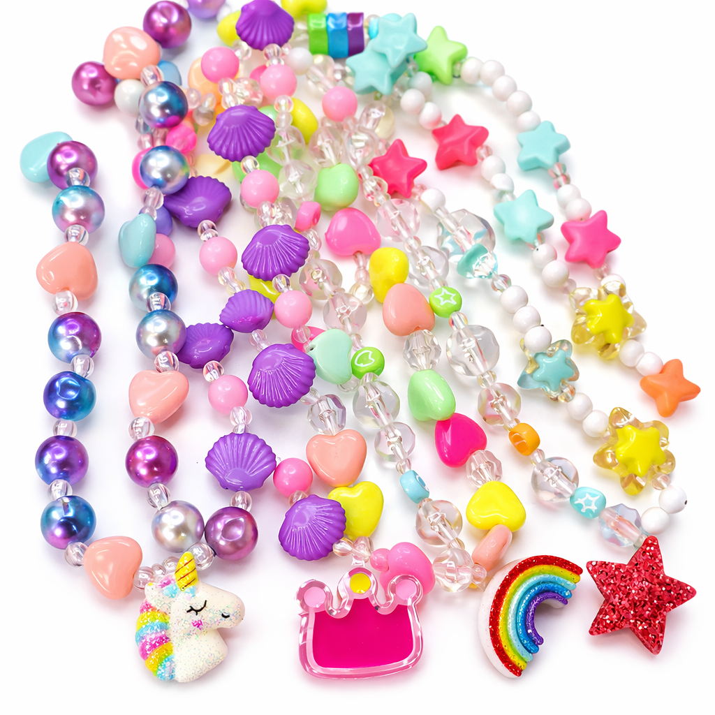 Rainbow Princess Necklace & Bracelet Set