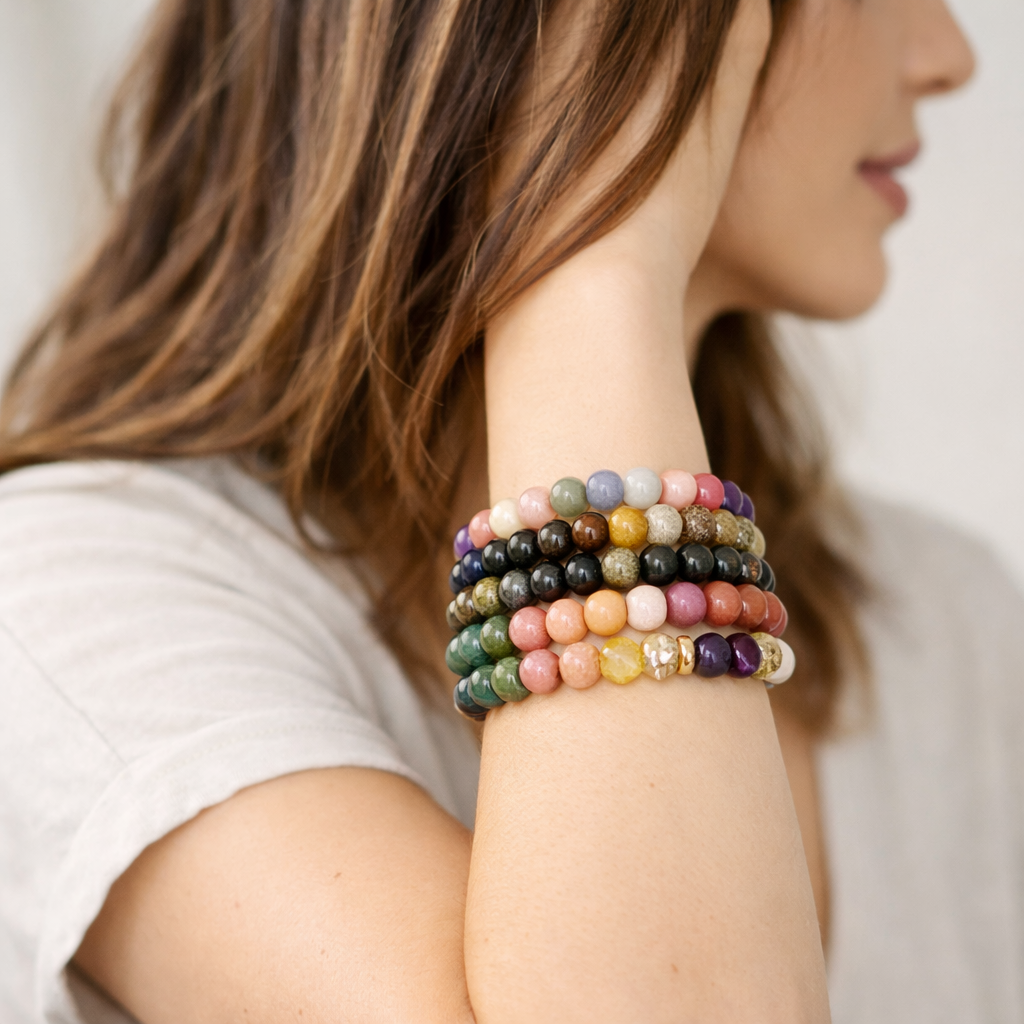 Natural Gemstone Wealth Bracelet