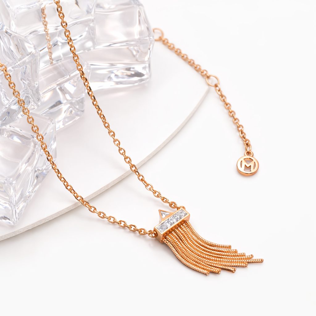 Gold Vermeil Mini Tassel Necklace