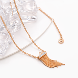 Gold Vermeil Mini Tassel Necklace