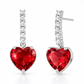 Starfish Drop Heart Earrings