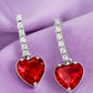 Starfish Drop Heart Earrings