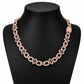 10.5mm S925 Moissanite Four Leaf Clover Evil Eye Link Chain