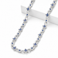 10.5mm S925 Moissanite Four Leaf Clover Evil Eye Link Chain