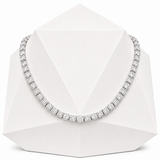 8mm S925 Moissanite Iced Clover Seal Halo Link Chain