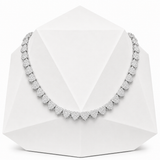 10mm S925 Baguette Moissanite Iced Heart Link Chain