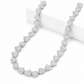 10mm S925 Baguette Moissanite Iced Heart Link Chain