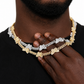 11mm Baguette Butterfly Cuban Link Chain