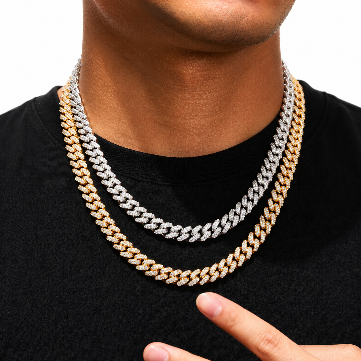 8mm 1 Row Cuban Link Chain