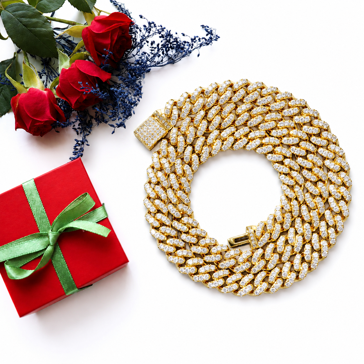 8mm 1 Row Cuban Link Chain
