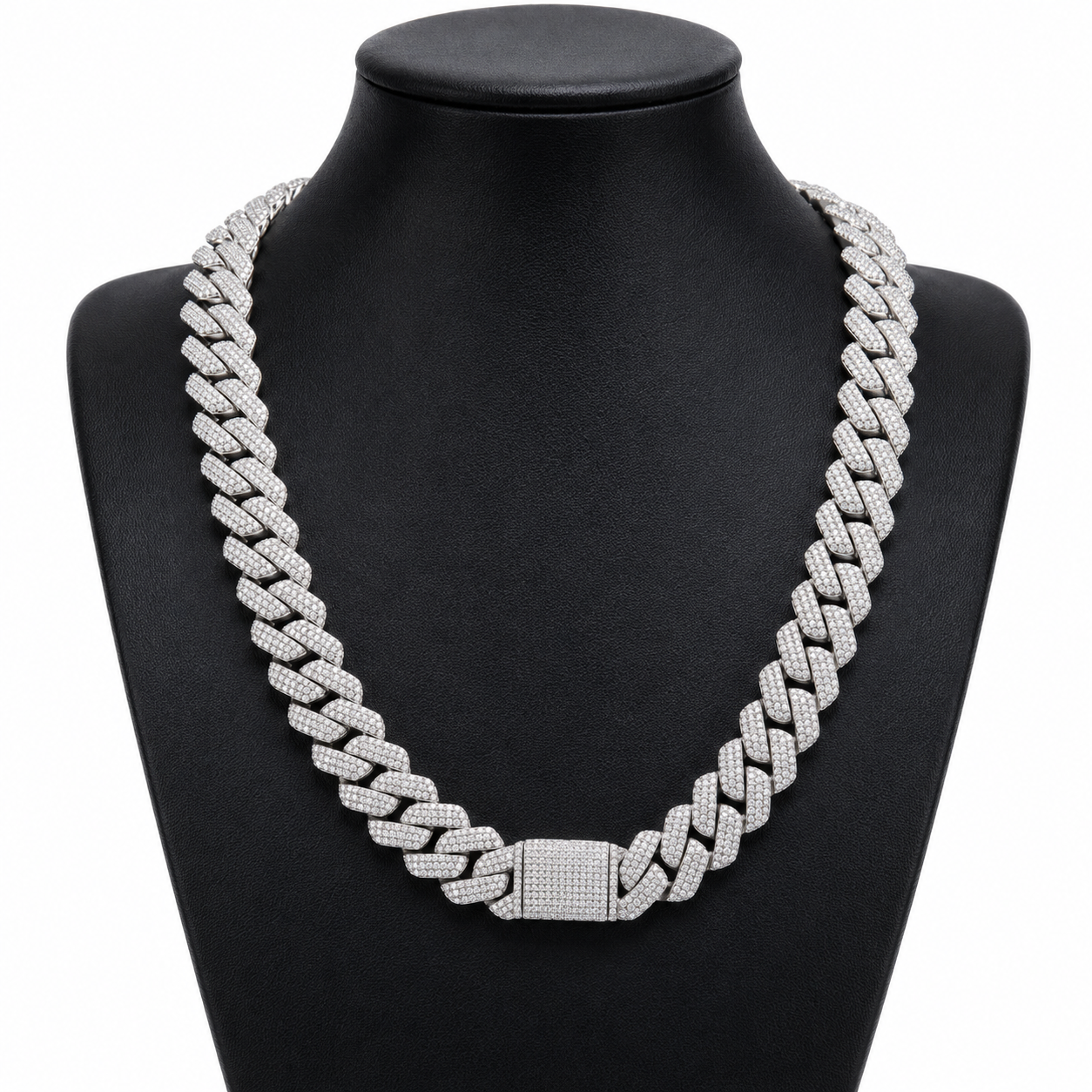 20mm 3 Rows Cuban Necklace