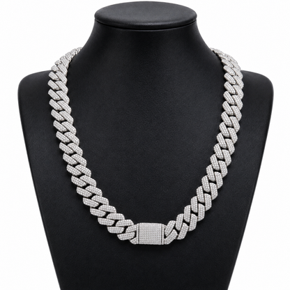20mm 3 Rows Cuban Necklace