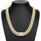 20mm 3 Rows Cuban Necklace