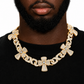 37mm Cross Cuban Link Chain