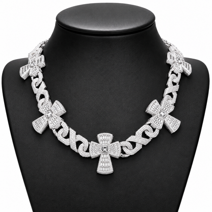 37mm Cross Cuban Link Chain
