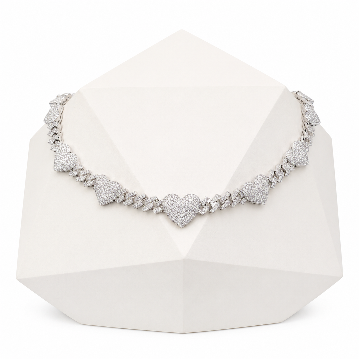 17mm Heart Cuban Llink Chain
