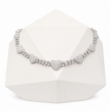 17mm Heart Cuban Llink Chain