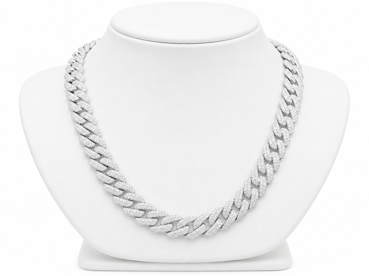 14mm Baguette Rhombus Cuban Link Chain