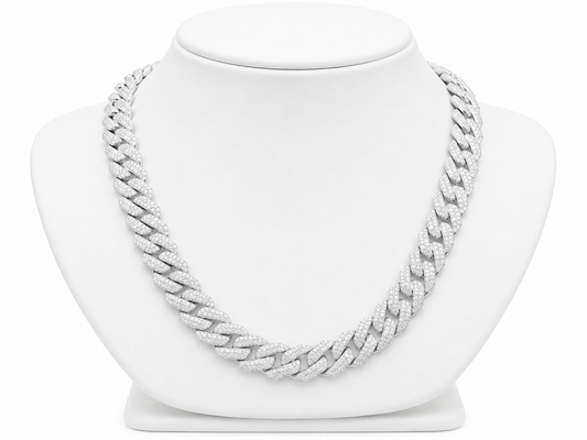 14mm Baguette Rhombus Cuban Link Chain