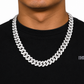 14mm Baguette Rhombus Cuban Link Chain
