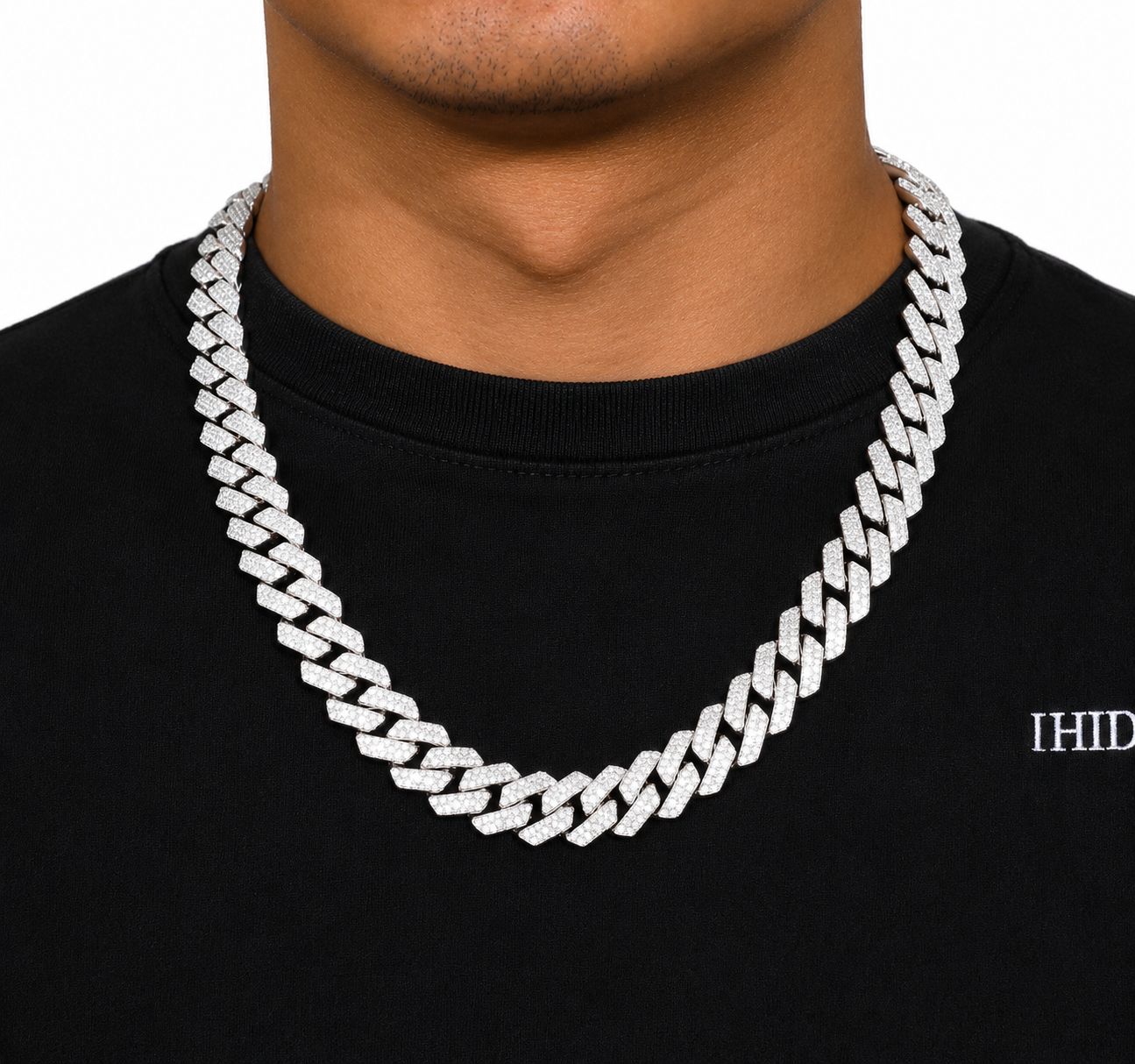 14mm Baguette Rhombus Cuban Link Chain