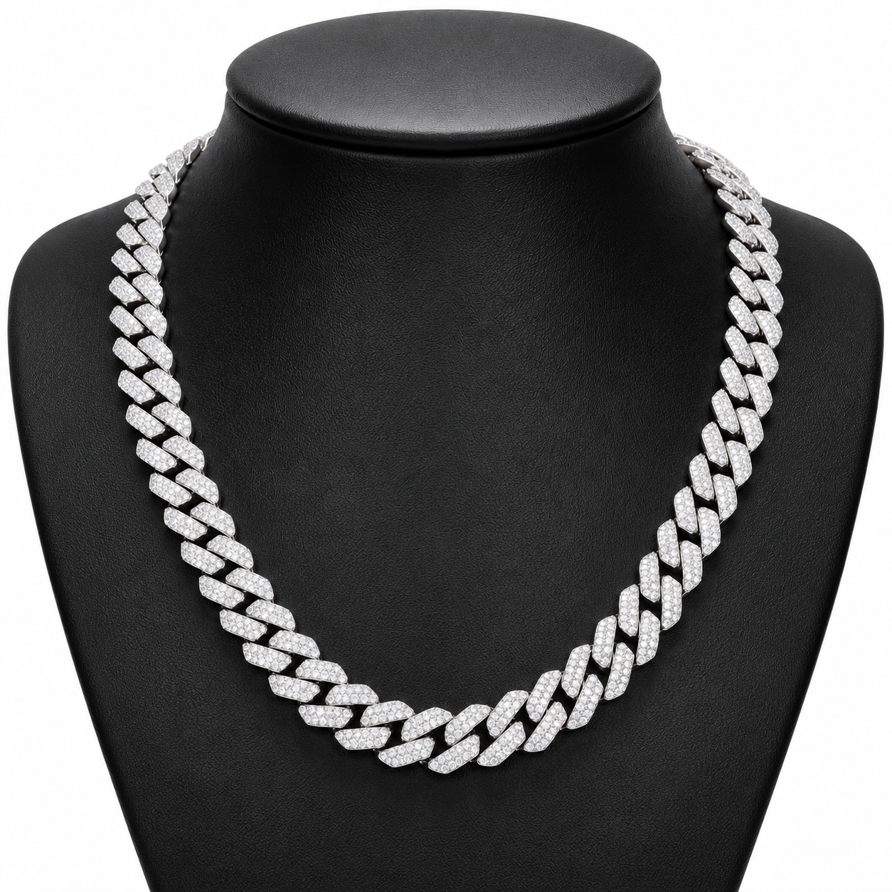 14mm Baguette Rhombus Cuban Link Chain