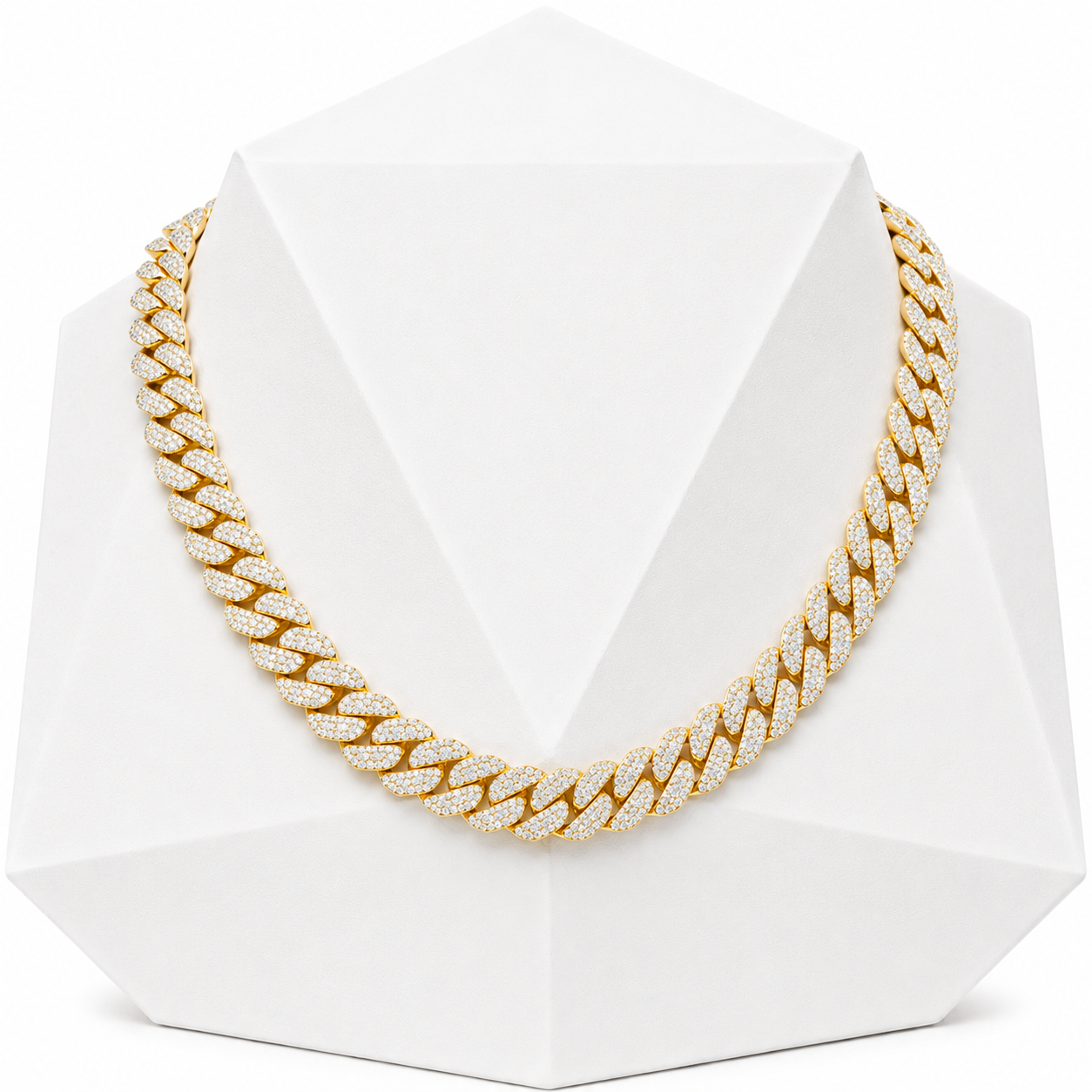 18mm Leaf Cuban Link Chain