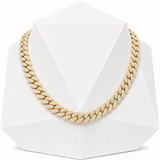 18mm Leaf Cuban Link Chain
