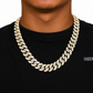 18mm Leaf Cuban Link Chain