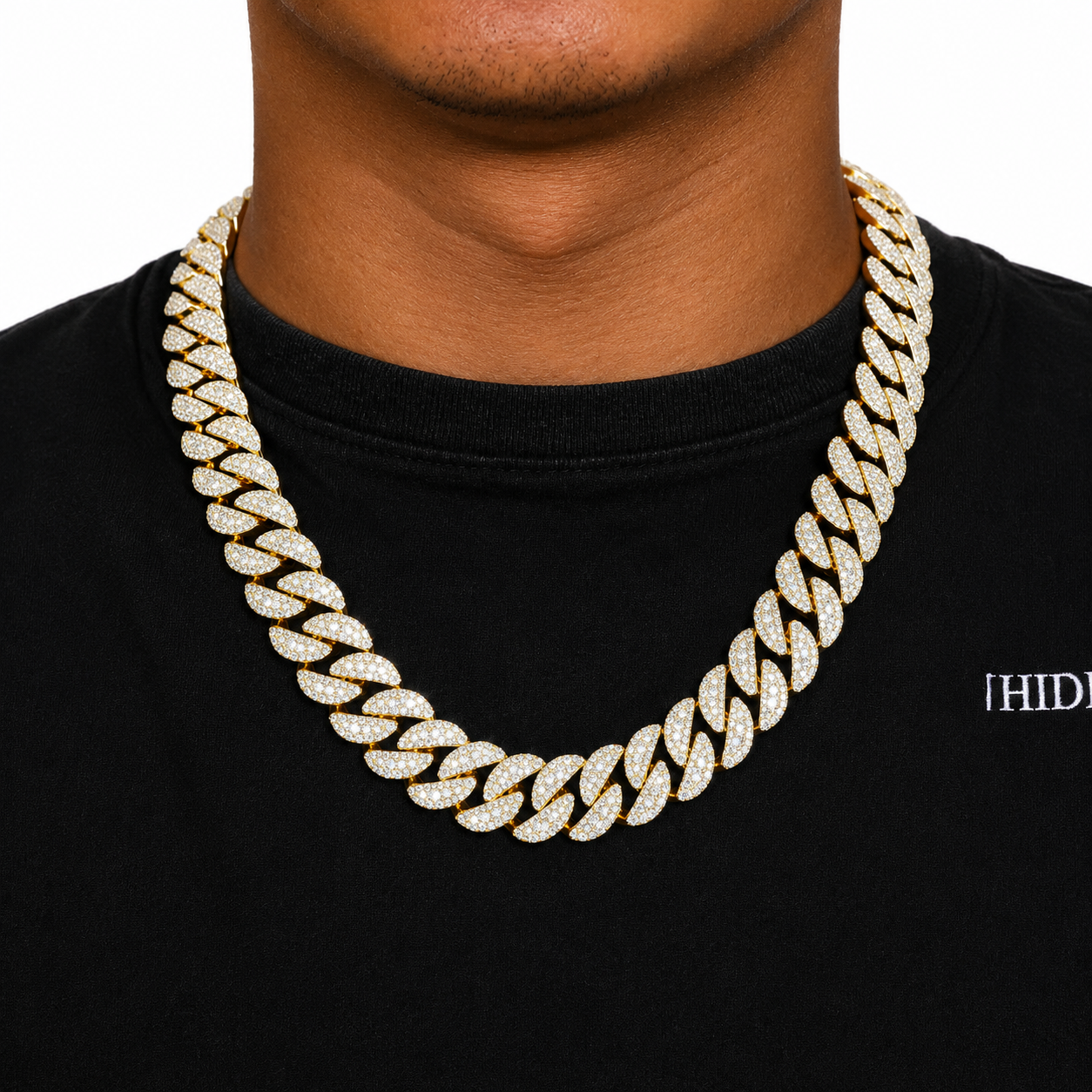 18mm Leaf Cuban Link Chain