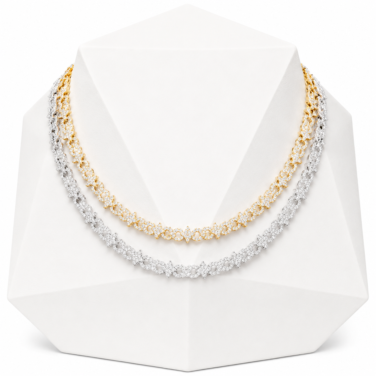 8mm Infinity Symbol Star Cuban Link Chain