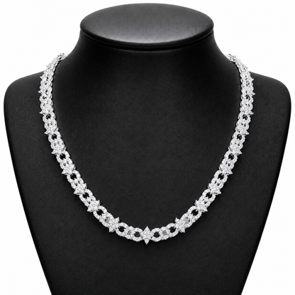 8mm Infinity Symbol Star Cuban Link Chain