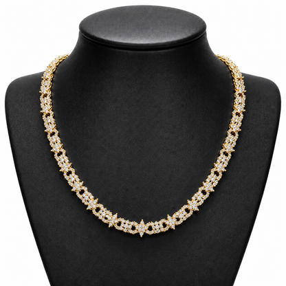 8mm Infinity Symbol Star Cuban Link Chain