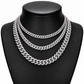 8mm 2 Rows Bubble Cuban Link Chain