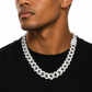 12mm Baguette Cuban Link Chain