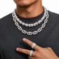 14mm Baguette Bussdown Cuban Link Chain