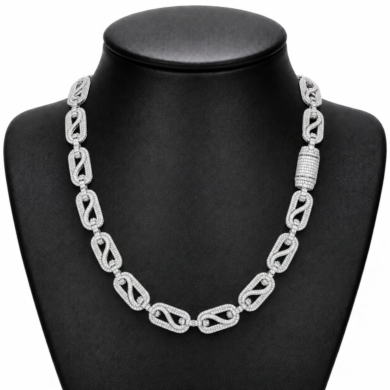 14mm Baguette Bussdown Cuban Link Chain