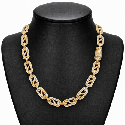 14mm Baguette Bussdown Cuban Link Chain