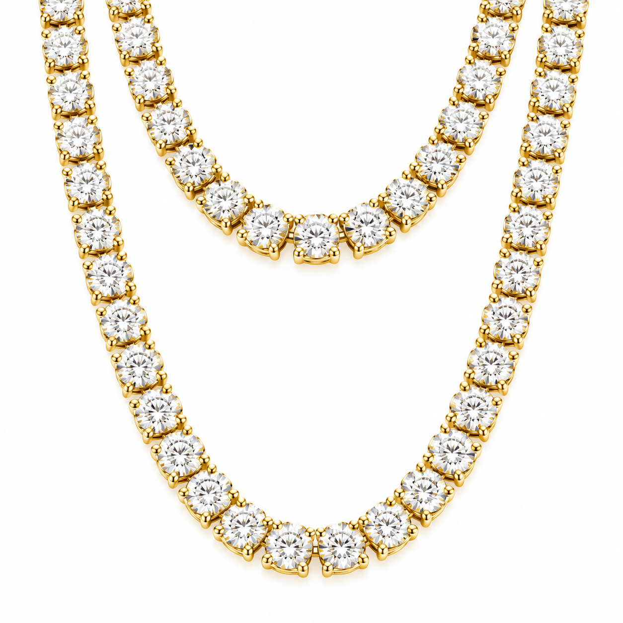 10mm Cluster Tennis Chain