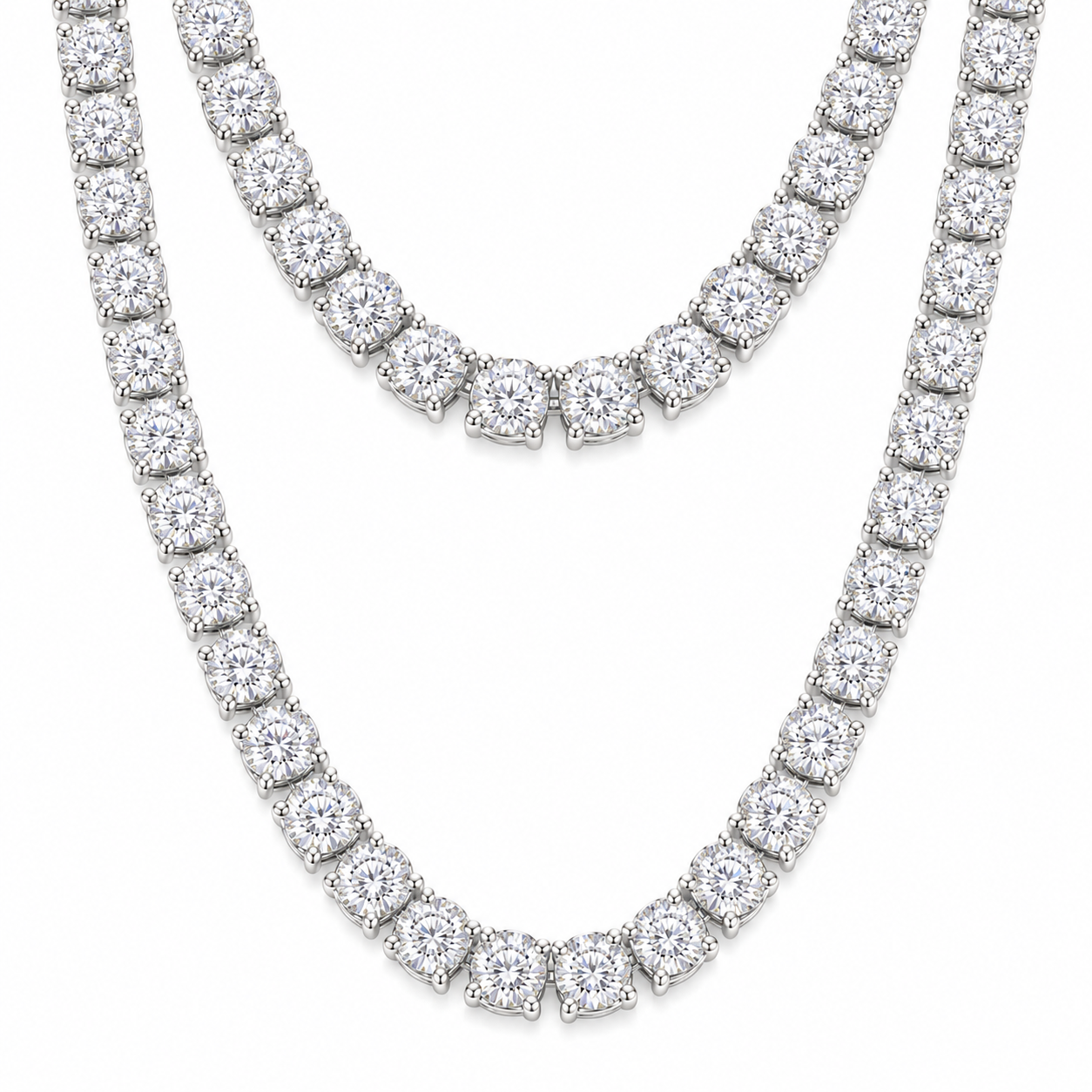 10mm Cluster Tennis Chain