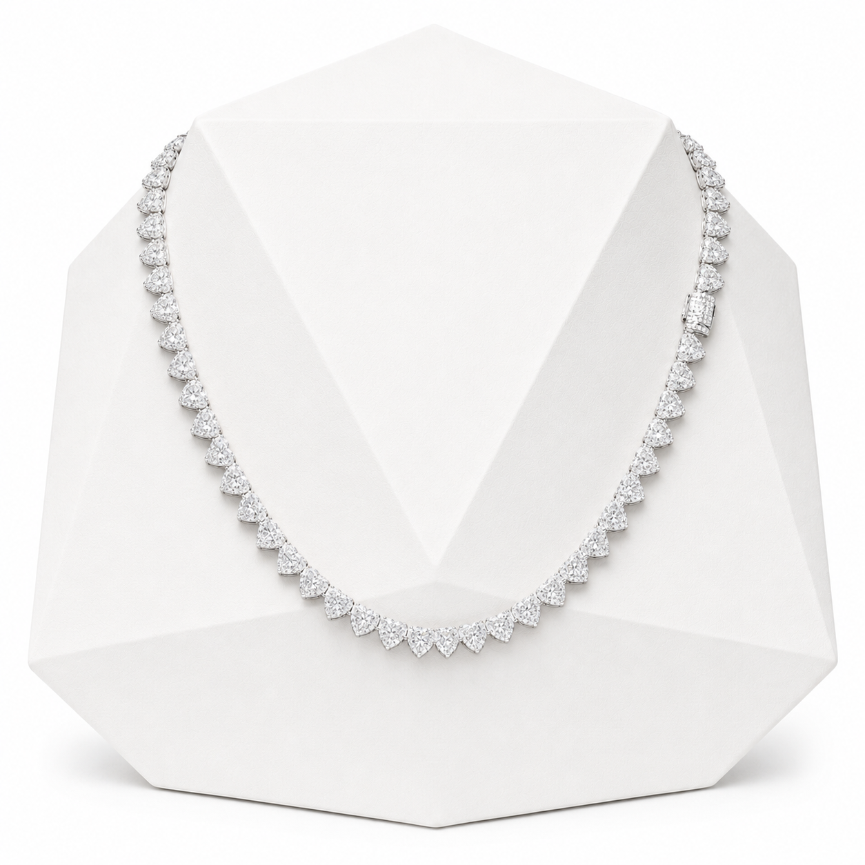 7mm Heart Cut Tennis Chain