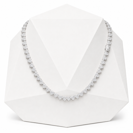 7mm Heart Cut Tennis Chain